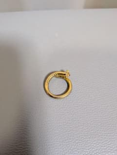 じ*あ様 クロムハーツ ネイルクロスボール リング 14号 22k