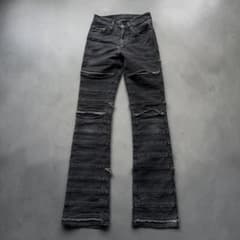 初期 HYSTERIC GLAMOUR ウミヘビデニム ツギハギデニム 黒 S - メルカリ