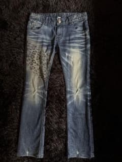 00s archive wild party leopard denim 平成 - メルカリ