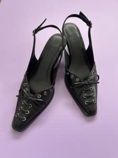 ⭐︎laguagem⭐︎ EYELET LACE UP ミュール - メルカリ