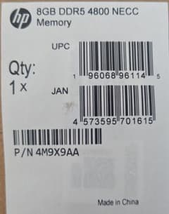 8GB DDR5 4800 NECC Memory（HP純正） - メルカリ