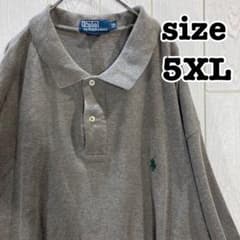 5XL 90s ラルフローレン ポロシャツ ダークグレー - メルカリ