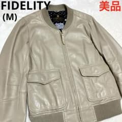 美品❣️ FIDELITY フィデリティ ラムレザー 羊革 MA-1 希少 【M】 美品❣️ FIDELITY フィデリティ ラムレザー 羊革 MA-1 希少 【M