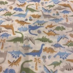 恐竜　ダブルガーゼ　生地販売のサムネイル