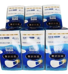 大王製紙 エリエール ハイパーブロックマスク 贅沢保湿 ふつうサイズ 6箱セット