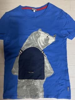 ポールスミス　クマイラスト Tシャツ 青 10Aのサムネイル