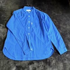 Foxfire ギンガムチェック 長袖シャツ　ブルーのサムネイル