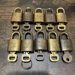 鍵付き！即日発送！】ルイヴィトン カデナ 南京錠 パドロック 10点