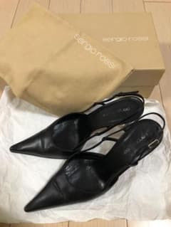 【24.5cm】Sergio Rossi セルジオロッシ パンプス 黒のサムネイル