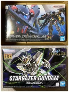 HG スターゲイザーガンダム　RG ガンダムアストレイ ゴールドフレーム天ミナ HG スターゲイザーガンダム RG ガンダムアストレイ ゴールドフレーム天