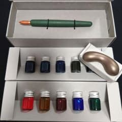 KAKIMORI メタルペン　インクセット 10色 　ペンレスト付きのサムネイル