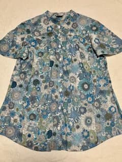 極美品/リバティ半袖ブラウス doudou谷中 セミオーダー - メルカリ