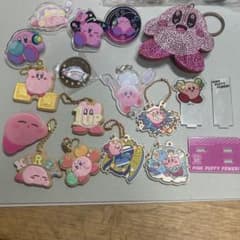 星のカービィキーホルダーチャーム アクリルバッジスタンド ラバー クッキー星座のサムネイル