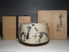 時代 絵志野茶碗 遠州流 小堀宗明花押 　　　　　　　m767 時代 絵志野茶碗 遠州流 小堀宗明花押 m767 - メルカリ