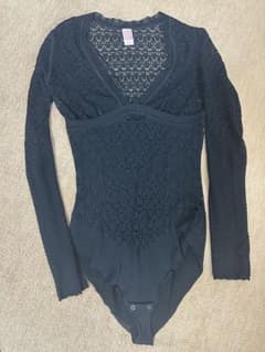 FETICO レースニットボディスーツ ブラック - メルカリ