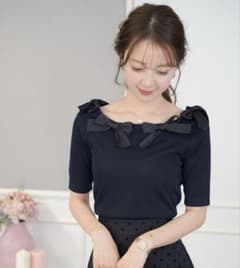 リボン デザイン カットソー le reve vaniller