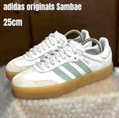 希少カラー アディダス サンベイ 25cm 厚底 Sambae Tトゥ パステル 