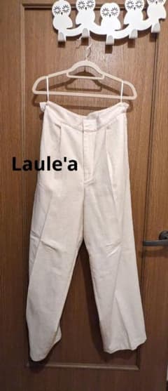 M*a様 Laule'a リネンコクーンスラックス　ハイウエストパンツ（定価6,のサムネイル