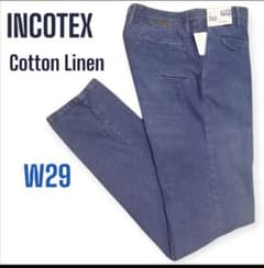 新品】INCOTEX SLACKS ガーメントダイ コットンリネン 600型 - メルカリ
