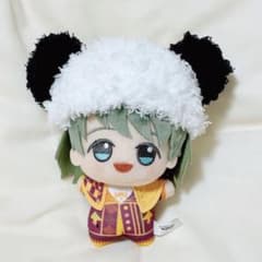 ちびぐるみ用帽子(パンダ) ぬい帽 ぬい服 ニット帽