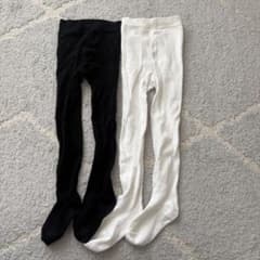 子ども用　タイツ　白　黒⭐️まとめ売り⭐️105 お遊戯　入園式　入学式　発表会