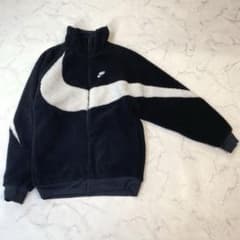 NIKE リバーシブルボアジャケット ビッグスウォッシュ オーバーサイズ 