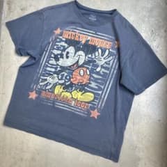 90s Disney Mickey Mouse フェードTシャツ グランジ Lのサムネイル
