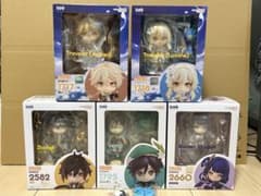 原神 ねんどろいど まとめ売り [旅人(空・蛍)、ウェンティ、鍾離、雷電