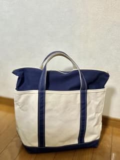 希少 USA製 L.L.Bean ネイビー キャンバストートバッグのサムネイル