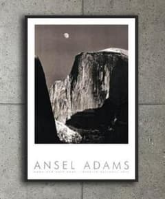 額装品/Moon and The – Photograph Edition Special Signed - Dome Half and Moon Shop Dome/エンボスマーク/アンセルアダムス Half 芸術写真