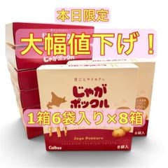 今日限定！大幅値下げ！じゃがポックル オホーツクの塩味 8箱セット おまけ付きのサムネイル