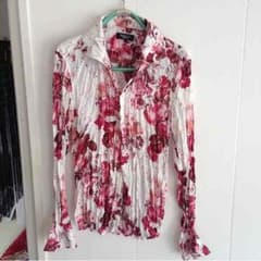 トルネードマート 花柄シワ加工シャツのサムネイル