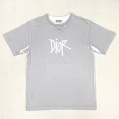 美品✨限定コラボ Dior × ステューシー コラボ Tシャツ グレー M 