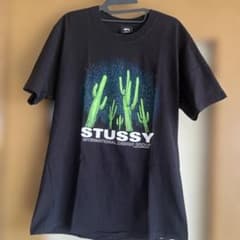 STUSSY サボテン グラフィック Tシャツ ブラック