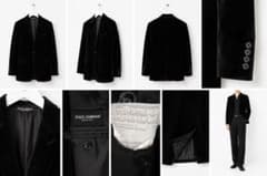 06s D&G velours tailored jacket 44 - メルカリ