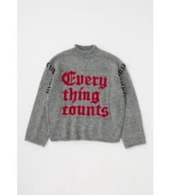 moussy KNITTED WORDS セーターのサムネイル