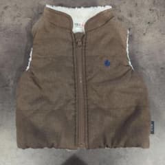 【値下げ不可】POLO Baby　ポロベビー　 ボアベスト ブラウンのサムネイル