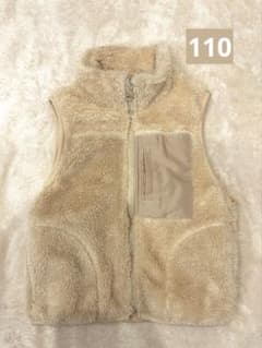 GU ボアベスト ベージュ 110のサムネイル