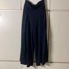 UNIQLO 가우초 팬츠 S 네이비 UNIQLO 탁 와이드 팬츠