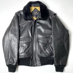 VAN レザージャケット 牛革　黒　LL 牛革】VAN JAC レザージャケット 黒 LL フライトジャケット 本革