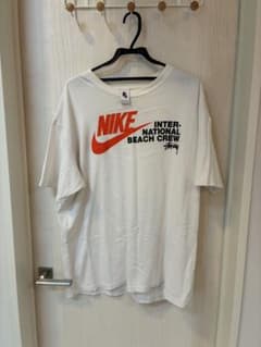 【極美品/XL】ステューシー×ナイキ BEACH CREW Tシャツ 白のサムネイル