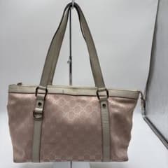 GUCCI グッチ GGキャンバス トートバッグ ピンク レディース 肩掛けのサムネイル