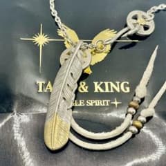美品 タディ&キング 特大先金フェザー ホイールフックチェーンセット