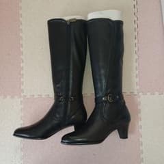 新品ロングブーツ 黒のサムネイル