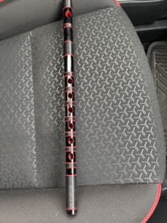 篠笛七本調子 B菅 ドレミ調 天地糸巻 MR7-57 西洋音階 竹笛 黒塗