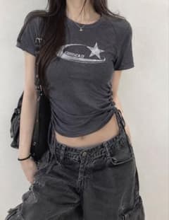 CORUSCATE 星プリント サイドドロスト 半袖Tシャツのサムネイル