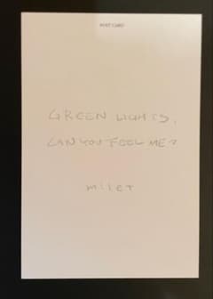 milet GREEN LIGHTS ポストカードのサムネイル