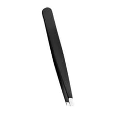 毛抜き 鼻毛抜き ピンセット 斜め先端 ブラック ;Z6359;のサムネイル