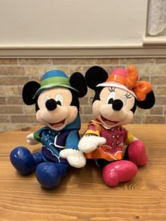 ディズニーランド　カッパ　ミッキー　ミニー　ぬいぐるみ　ペアぬい　レインのサムネイル