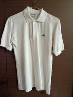 CHEMISE LACOSTE ポロシャツ ホワイト D-HG-2 80's